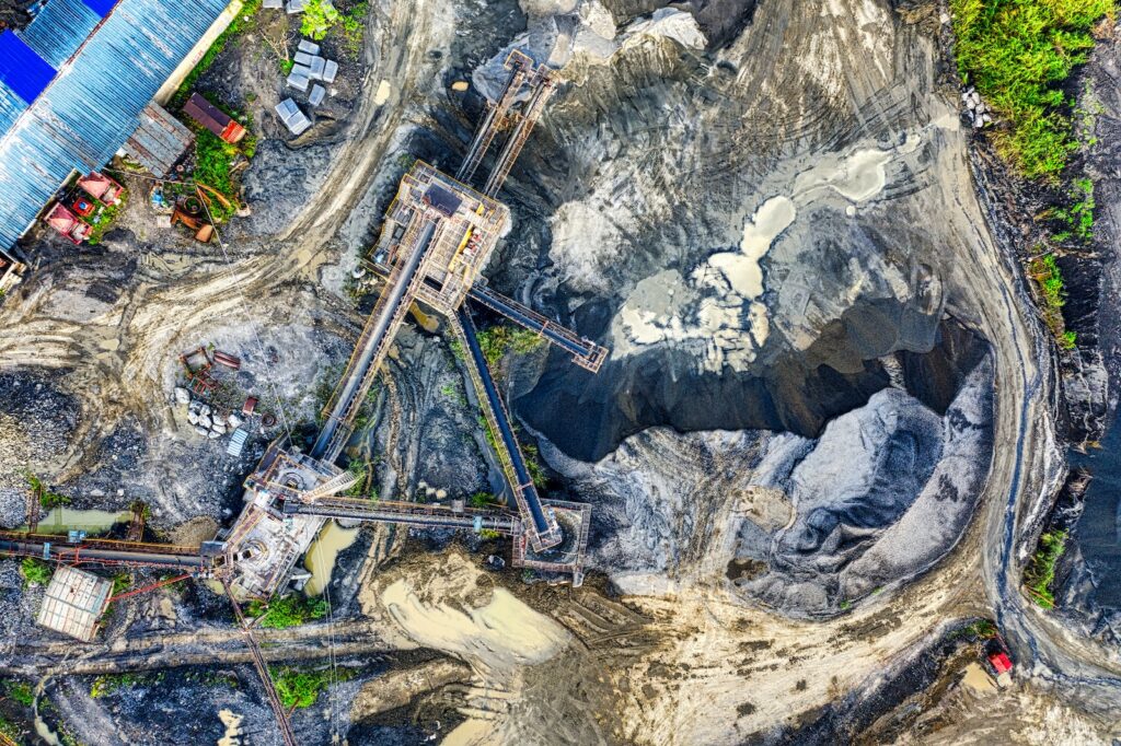 Top View of a Mine